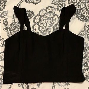 Sunday Best Ruffle Crop Top - M